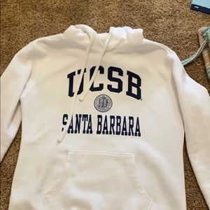 white UCSB hoodie